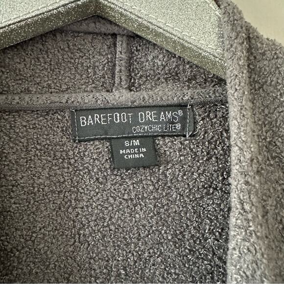 Barefoot Dreams Gray Cozychic Lite Knit Drape Cardigan - Picture 4 of 6